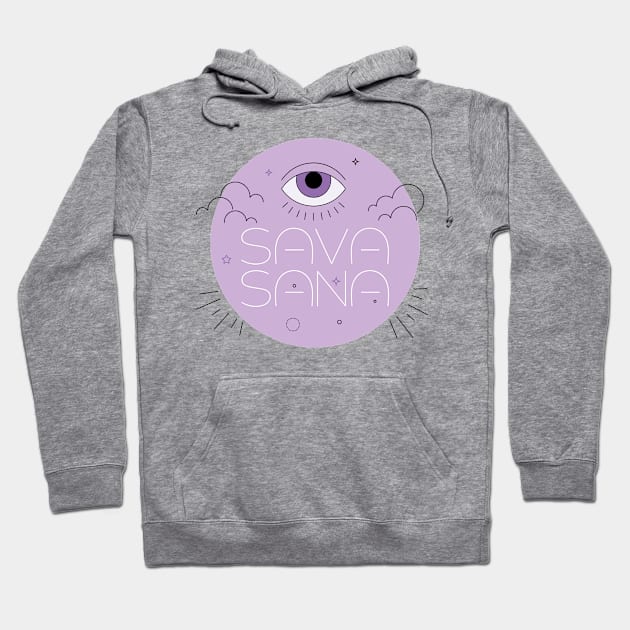 HERE FOR THE SAVASANA Hoodie by EdsTshirts